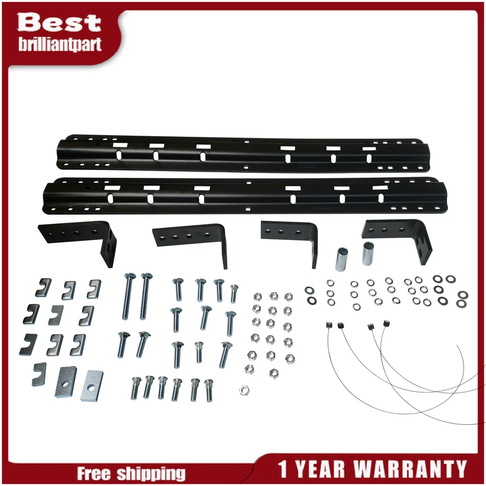 Wheel Mounting Rail Kit Trailer Hitch Mount For 1975-2003 Chevrolet K20 Dodge Foto 1 de 4