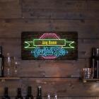 Personalised Bar Sign For Home Bar Neon Cocktail Style Metal Plaques - Msbr-10