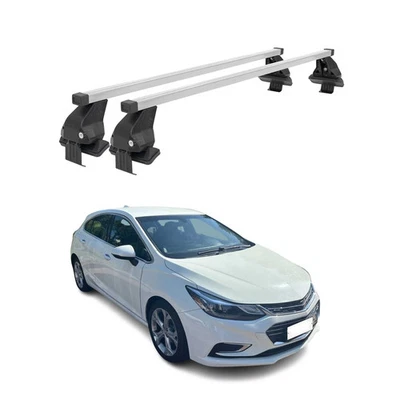 Barras transversales de techo lisas para Chevrolet Cruze 2016-2019 gris Foto 1 de 4