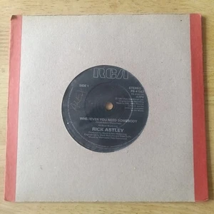 Rick Astley: Whenever You Need Somebody / Just Good Friends 7" Single PB 41567 - Picture 1 of 12