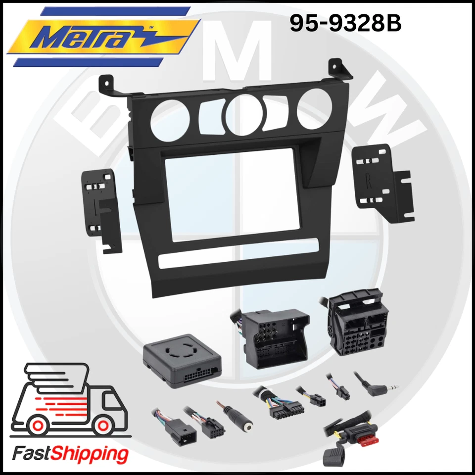 METRA 95-9328B / DOUBLE DIN CAR RADIO DASH KIT FOR BMW 5-SERIES 2004-2007  *NEW* - Image 1 of 4