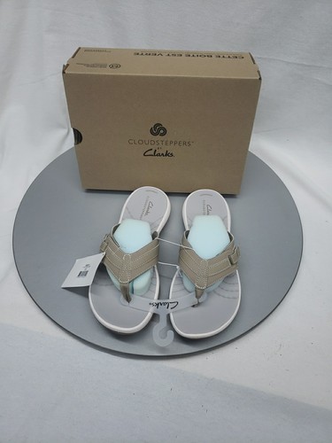 Infradito donna Clarks Sunmaze Shine Taupe nuove con scatola taglia 9M