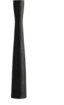 Tall Black Ceramic Floor Vase 20 Inch Skinny Modern Decor For Pampas Grass Home - Image 1 of 4