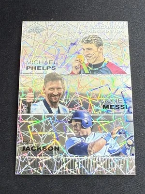 Phelps / Messi / Bo Jackson 2024 Leaf Metal Trio /25 RC — 第 1/2 张图片