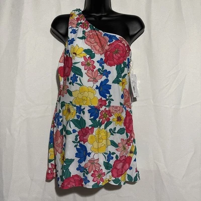 Liz Claiborne Sorbete Floral Un Hombro Bañador Mujer’s Talla 12 Foto 1 de 4