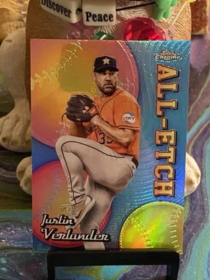 2024 Topps Chrome JUSTIN VERLANDER All-Etch Insert #CAE-12 Astros - Image 1 of 2
