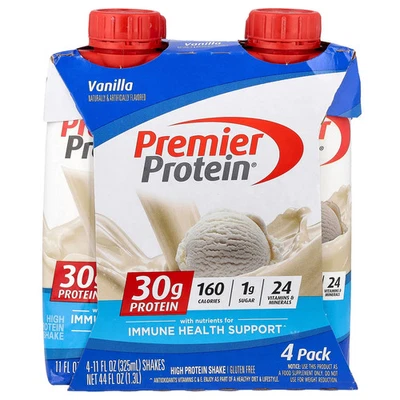 High Protein Shake, ваниль, 4 коктейля, 11 жидких унций (325 мл) каждый - Изображение 1 из 3