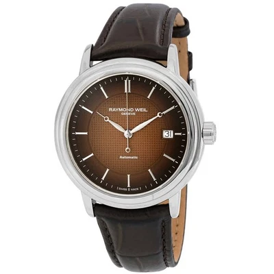 Reloj para hombre Raymond Weil Maestro automático esfera marrón 2837-STC-70001 Foto 1 de 3