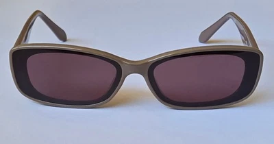 Gafas de sol para mujer QUAY Vibe Check marco marrón lente ciruela (62-13-145) rectangulares Foto 1 de 4