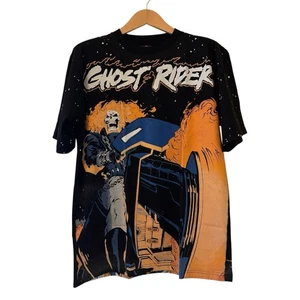 VTG Ghost Rider Spirits Of Vengeance Marvel Comics AOP Size XL Modern T-Shirt - Picture 1 of 7