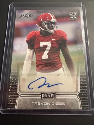 Leaf Draft 2020 - Trevon Diggs #57 Auto RC Alabama #BA-TD1 Foto 1 de 2