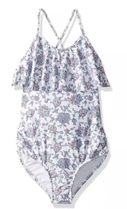 Seafolly Ruffle One Piece Swimsuit Girl’s Size 14 L89130 - Picture 1 of 3