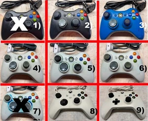 XBOX 360 Wireless Gaming Controller | USB Charger Cable Inc. | USED - Foto 1 di 41