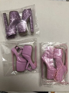 1/6 Doll Outfit Shoes Lots 3 for Fashion Royalty NU.Face Integrity Toys P38 - Picture 1 of 5