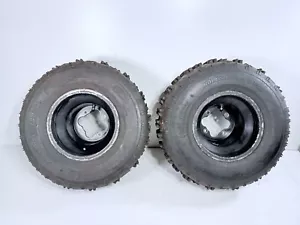 KTM HONDA SUZUKI TRX LTZ REAR ALUMINUM RIMS 4X110 ITP TIRES 20x11x9 - Picture 1 of 6