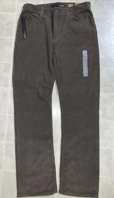 O'Neill Men's Size 32 Brown Denim Corduory Midway Fit  Pants Inseam 32” NWT - Image 1 of 4