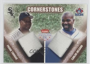 2002 Fleer Platinum Cornerstones Numbered /2000 Frank Thomas Carlos Delgado HOF