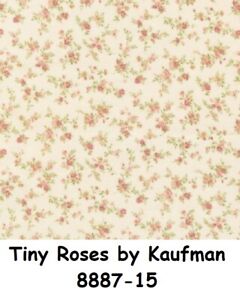 Tiny Roses cotton quilt fabric by Robert Kaufman BTY 8887-15