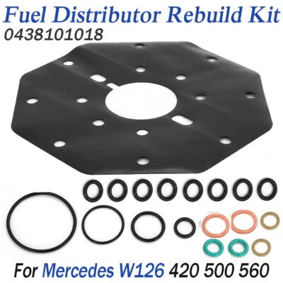 For Mercedes W126 Fuel Distributor Repair Kit 0438101018 420 500 560 SL SEC SEL - Image 1 of 4