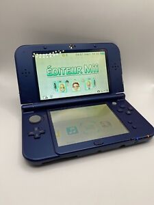 Console Nintendo New 3DS XL Blue Metallic Bleue LL 4gb Charger