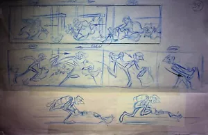 Disney 101 Dálmatas La Serie 1997 Dibujado a Mano Animación Producción Storyboard - Imagen 1 de 2