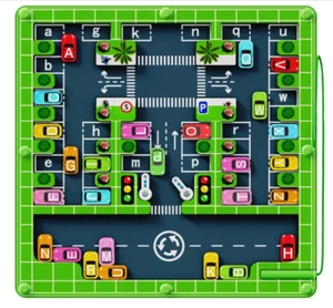 Magnetic Alphabet Maze - Montessori Toys for 3 4 5 Year Old, Wooden Car Themed - Picture 1 of 6