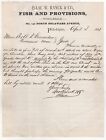 1881 ISAAC RANCK CO LETTERHEAD FISH NORTH WHARVES  PHILADELPHIA PA NAUTICAL