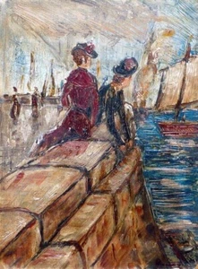 Antique Unknown Oil Painting Signed “Renoir” - Picture 1 of 6