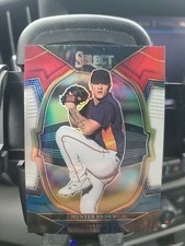 2023 Panini Select Hunter Brown RC Houston Astros #98 red white blue SILVER