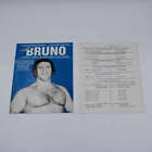Bruno Sammartino 1980 Program/WWF Match Card Shea Stadium Hulk Hogan ZJ10929