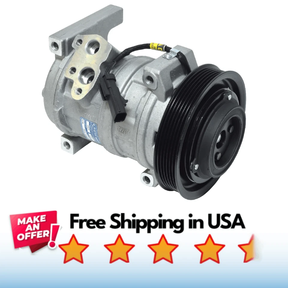 Compresor aire acondicionado apto para Jeep TJ 2003-2006, Jeep Wrangler 2003-2006 Foto 1 de 1