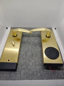 Saflok MT RFID Hotel Lock Bright Brass Gold look. - Picture 1 of 6