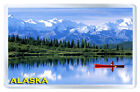 Alaska Wonder Lake Fridge Magnet Souvenir Calamita Frigorifero