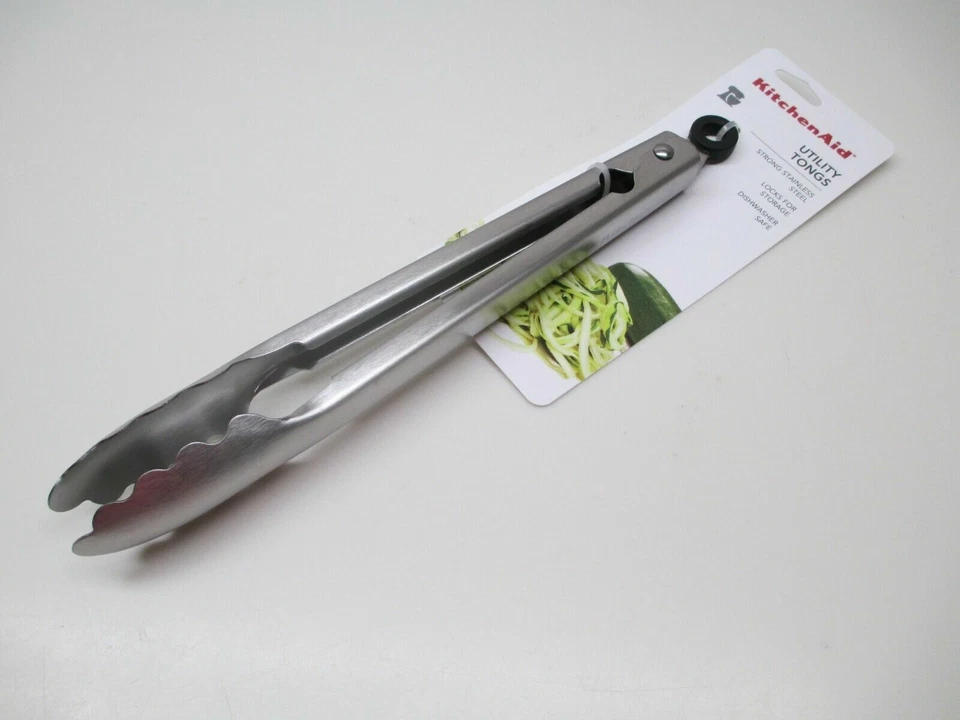 Pinzas utilitarias de bloqueo de acero inoxidable KitchenAid  Foto 1 de 1