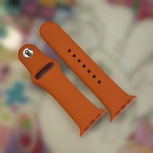 Hermès Orange Silicone Sport Band for Apple Watch 38-42mm Series 10+ - Photo 1 sur 9