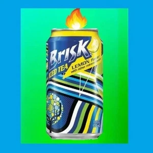 12oz Brisk Lemon Ice Tea Candle Can Handcrafted in TN Scented Great Holiday Gift - Picture 1 of 3