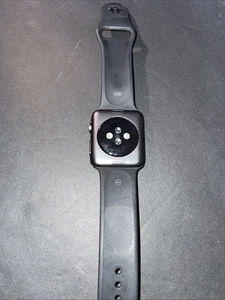 Apple Watch Series 1 - 42MM - Space Gray Aluminum w/ Black Sport Band For Parts - Picture 1 of 9