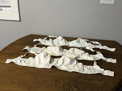 Juego de 3 sujetadores vintage Amoena Kenna 2008IV 42C beige y blanco Foto 1 de 4