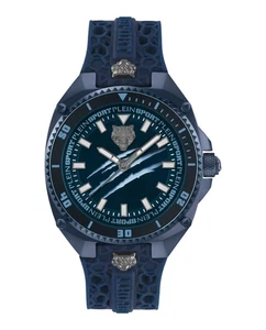 Plein Sport Mens Blue 47mm Strap Fashion Watch - Picture 1 of 5