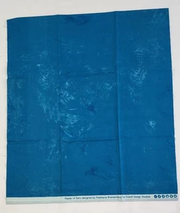 Blue "Plaster of Paris" by Stephanie Brandenburg For Frond Design Studios 1/2 Yd - Picture 1 of 2