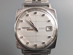 1966 Vintage SEIKO Seikomatic 6206-8120 Day/Date Automatic Men's Watch 35mm - Picture 1 of 15