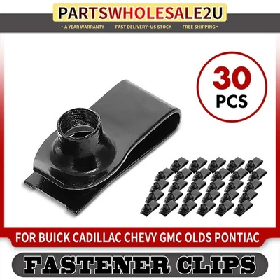 Clip de sujeción de rango de panel 30x M8-1.25 para Buick Cadillac Chevy GMC Olds Pontiac Foto 1 de 4