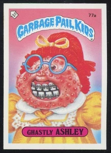 1986 Topps 2nd Series Garbage Pail Kids UK Minis #77a Ghastly Ashley - Picture 1 of 2