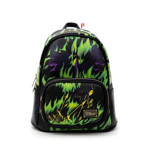 Mini Mochila StoryBook Disney La Bella Durmiente Dragón Maléfica Llama Verde - Imagen 1 de 3