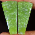 Green Opal Pair Gemstone 26.85 Ct 100% Natural Cabochon Gems 13X29x3 Mm Rs-20