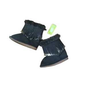 Crazy8 Girls Gray & Silver Boots, Size 6 - Picture 1 of 4