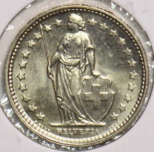Switzerland 1972 1/2 Franc 198993 combine shipping - Picture 1 of 2