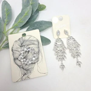 LOVISA Rhinestone Earrings and Hair Clip NWT - Picture 1 of 9