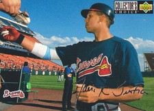 1994 Collector's Choice Baseball Silver Signatures #332 David Justice TC