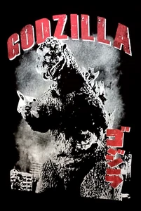 Original Classic Godzilla Japanese Kaiju Monster TOHO Black T-Shirt Sz XL New - Picture 1 of 4